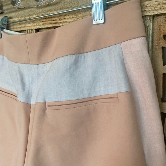 Color block Rebecca Taylor Shorts.  Exposed silver zipper detail - Picture 7 of 9